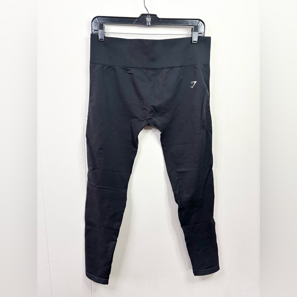 Gymshark black seamless leggings size XL high rise active athletic Athleisure